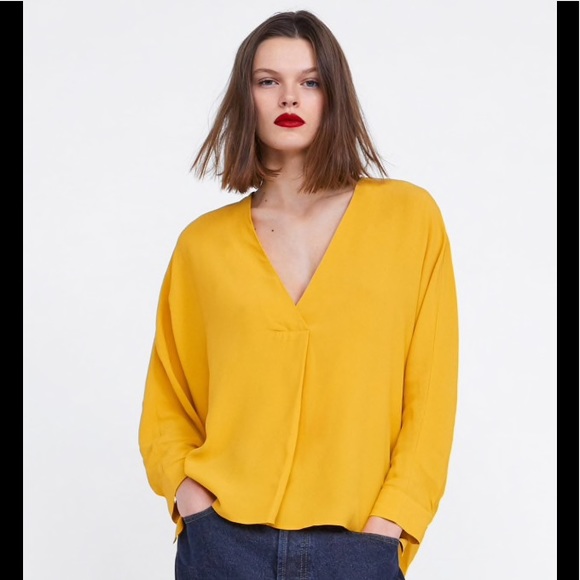 Zara mustard shirt Clearance
